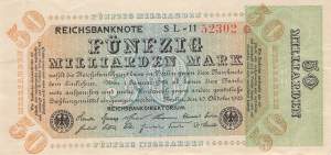 50 Milliarden Mark ro.117a SL